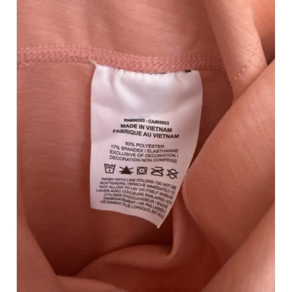 Nike Dri-Fit Women's‎ Orange Peach Workout Gym Cropped Leggings Size XS Running